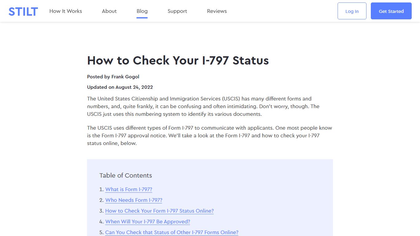 How To Get I-797 Status Updates in the U.S. [2022] - Stilt Blog