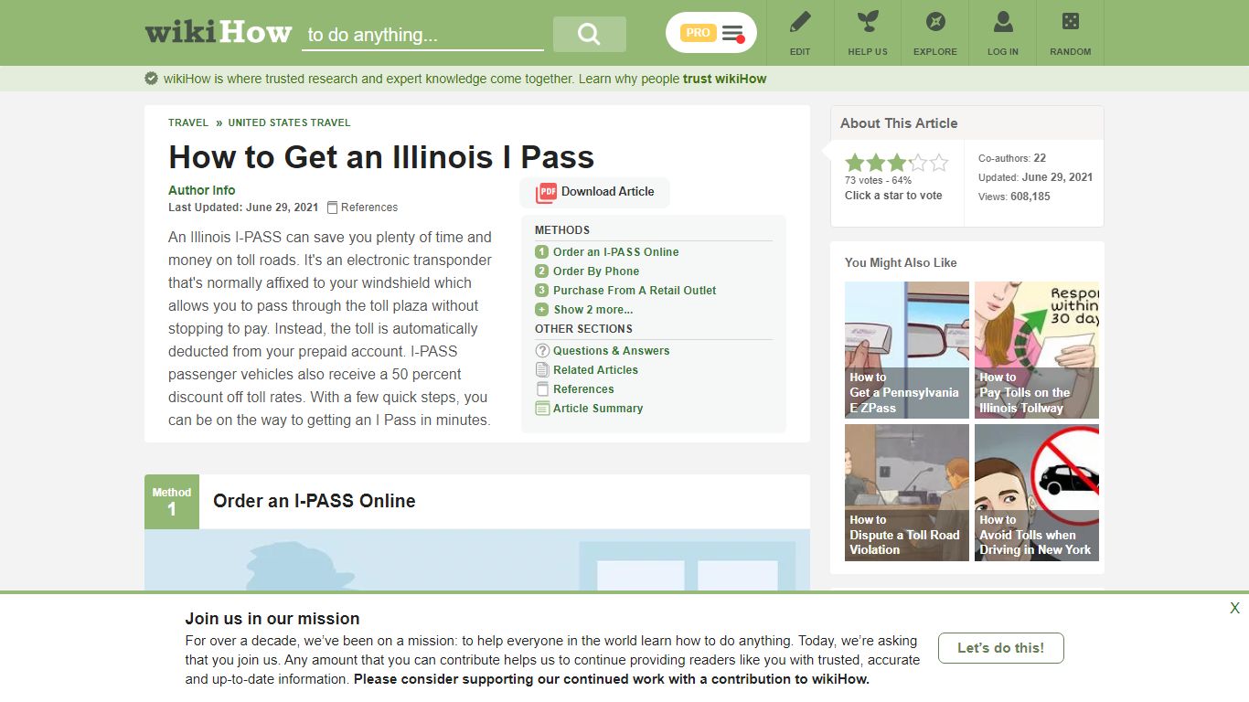 5 Ways to Get an Illinois I Pass - wikiHow