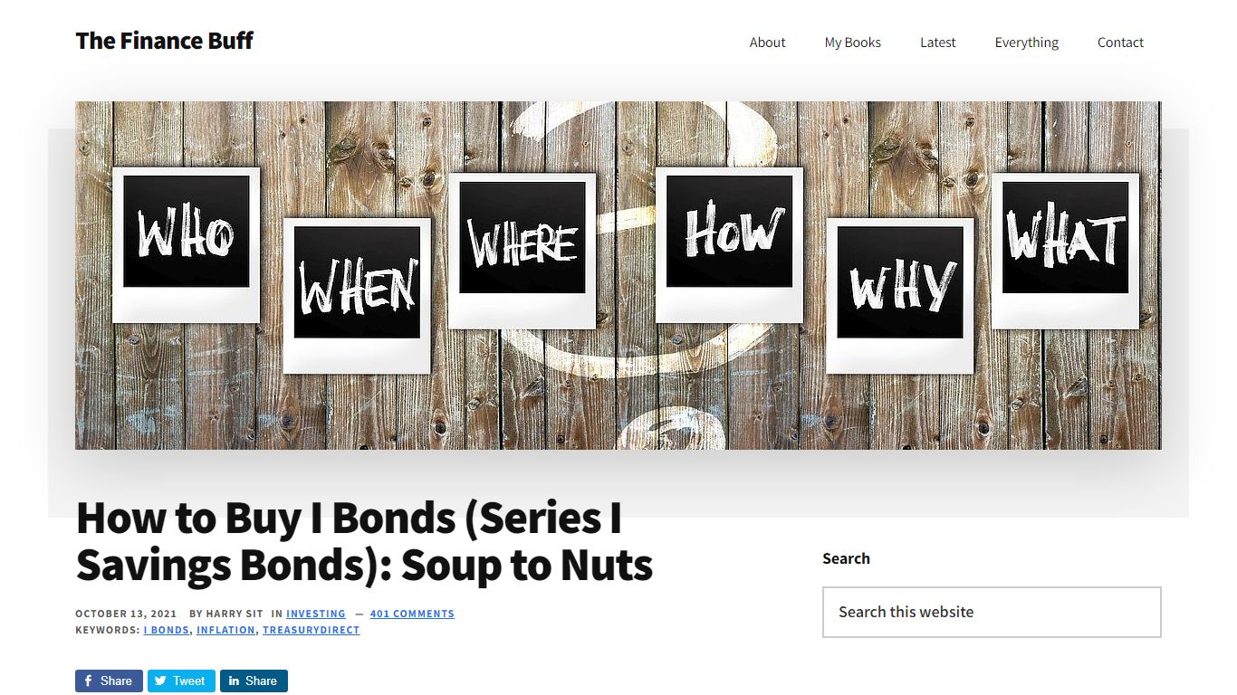 How to Buy I Bonds (Series I Savings Bonds): Soup to Nuts